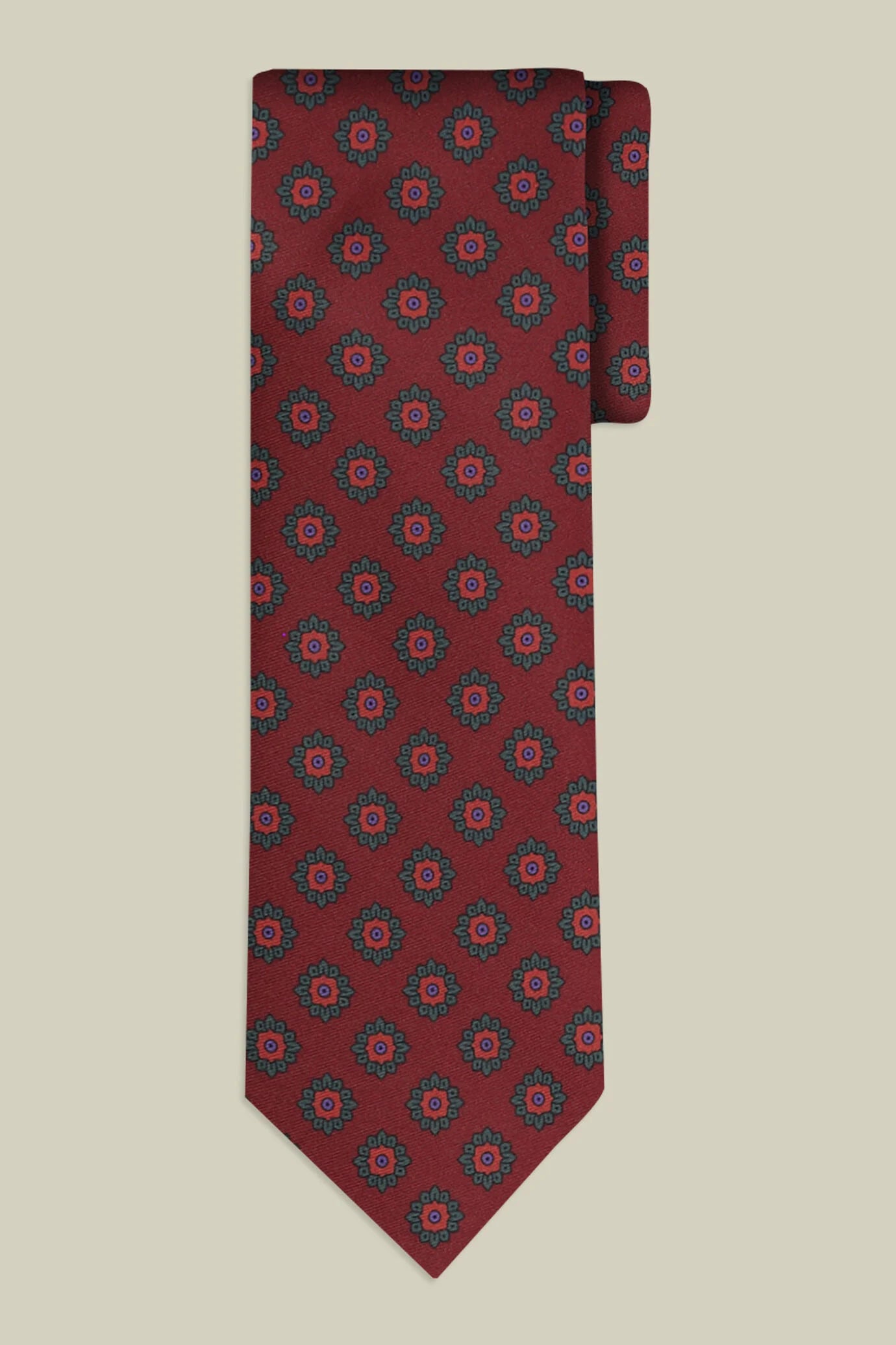 Men's tie with diamond print