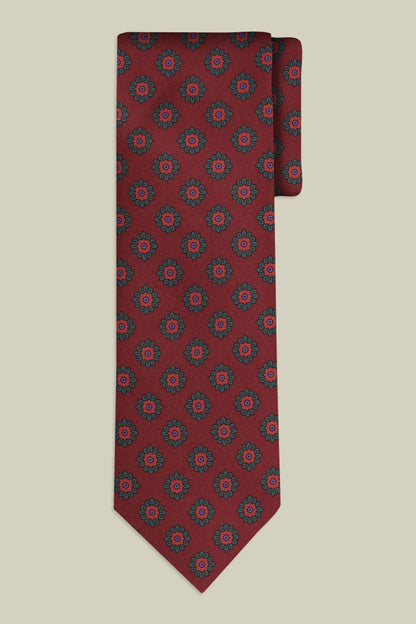 Men's tie with diamond print