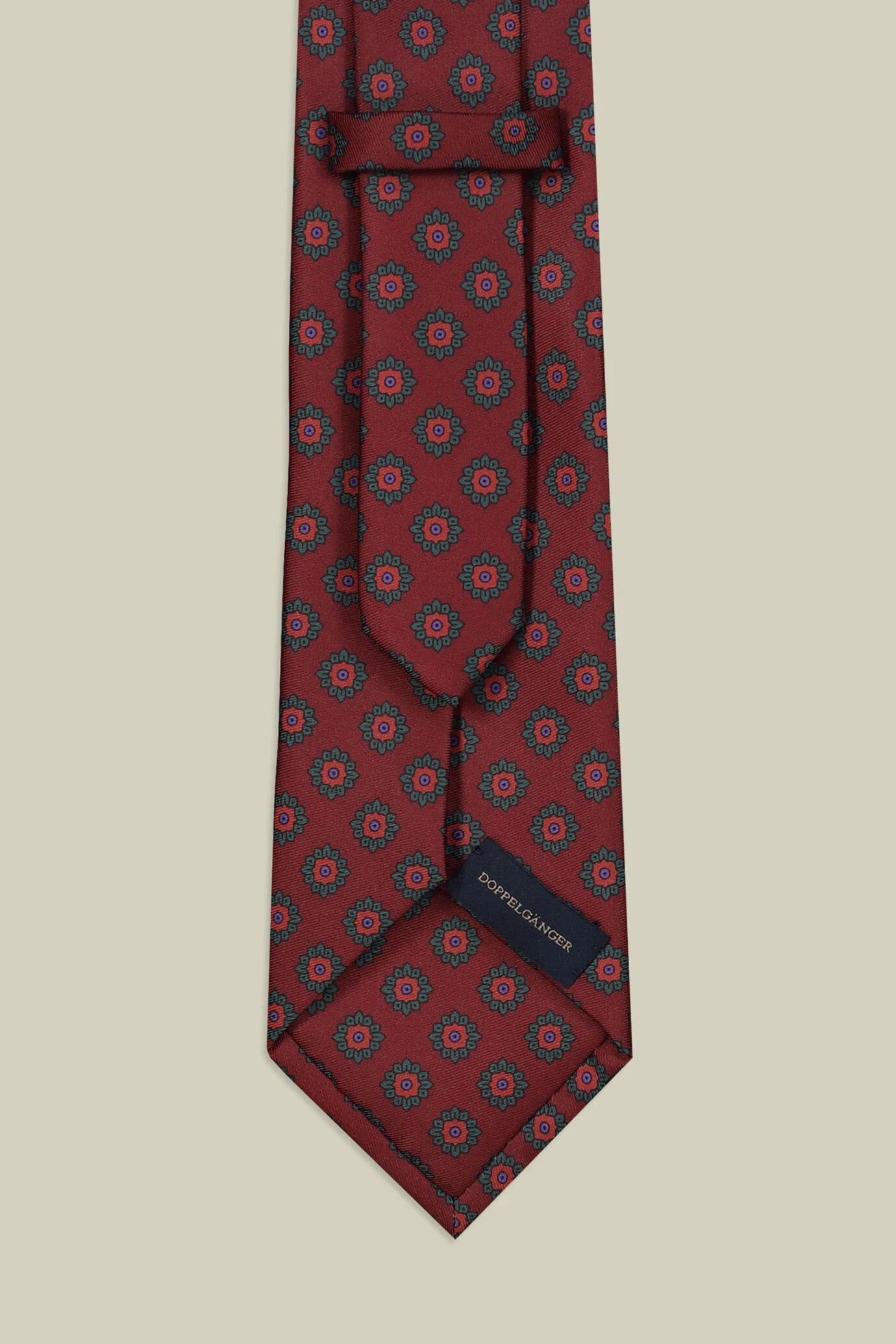 Men's tie with diamond print
