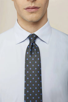 Men's tie with diamond print