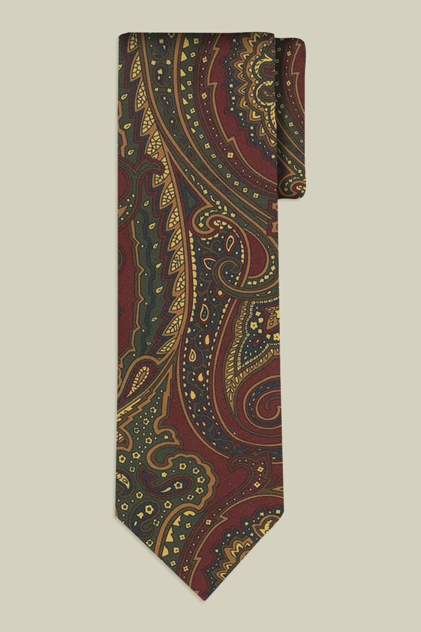 Plain woven men's tie