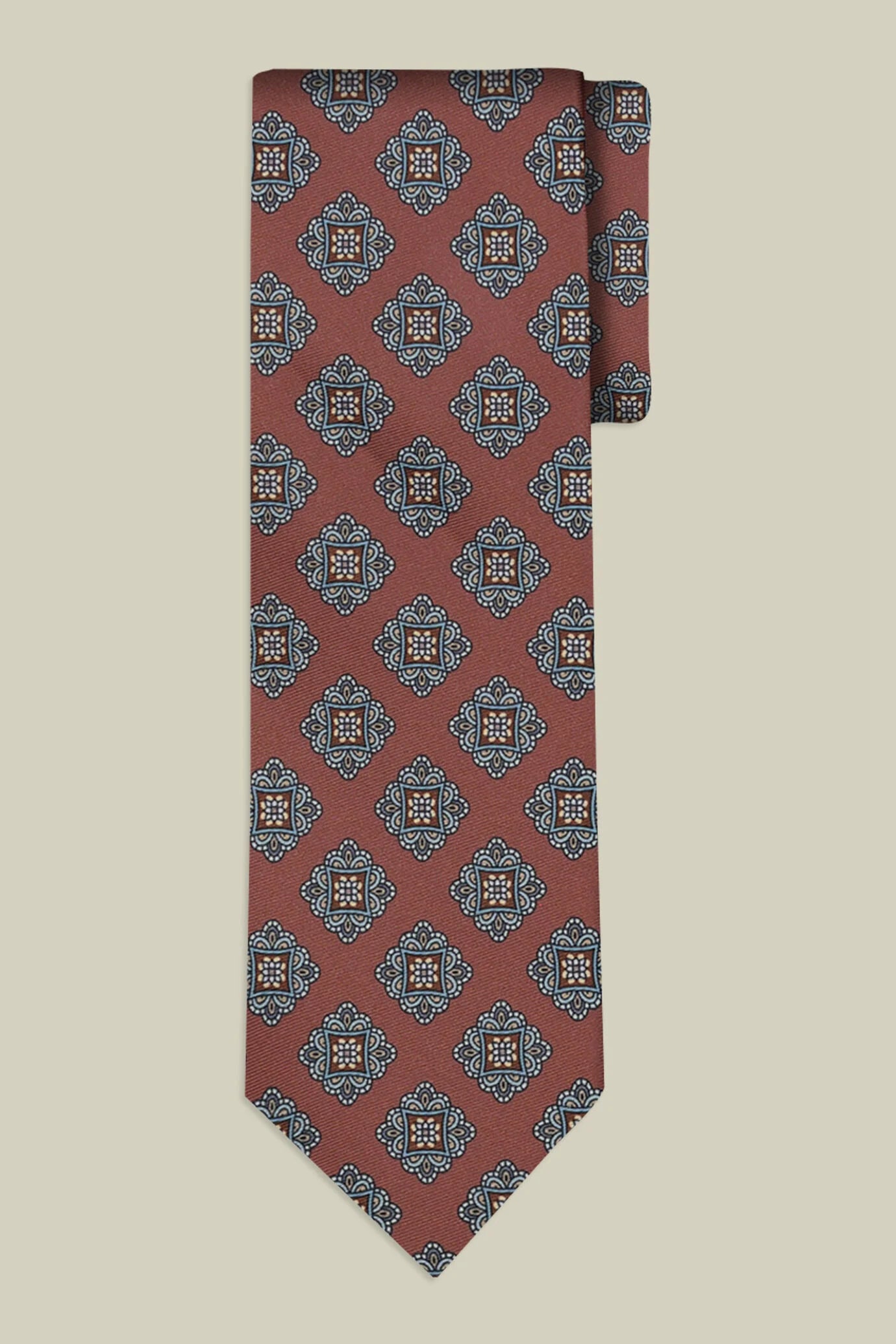 Men's tie with diamond print