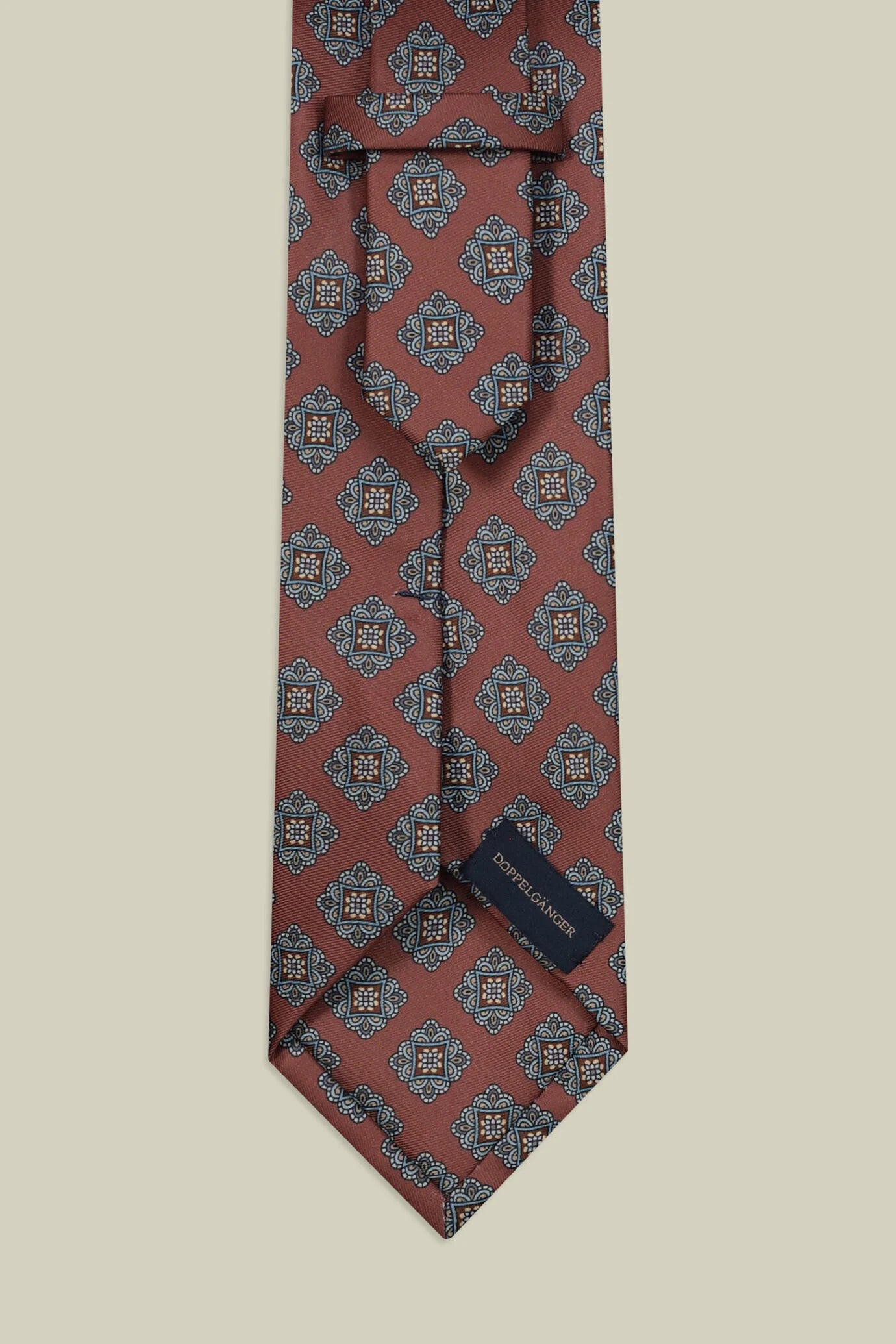 Men's tie with diamond print