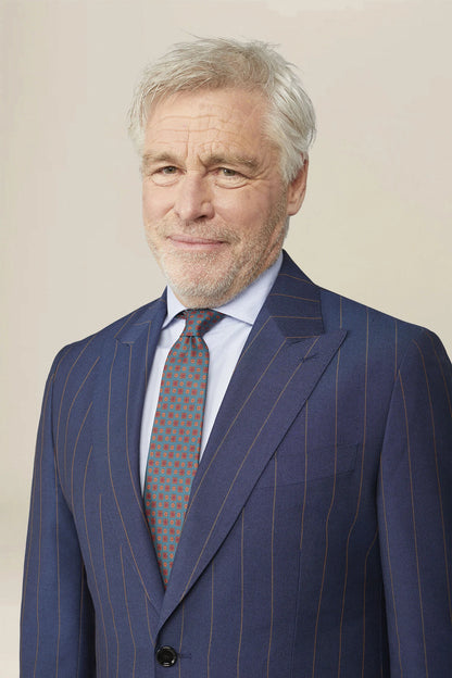 Men's tie with diamond print