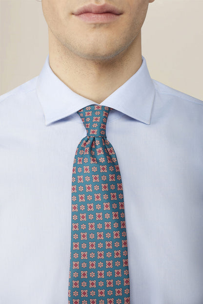 Men's tie with micro floral pattern