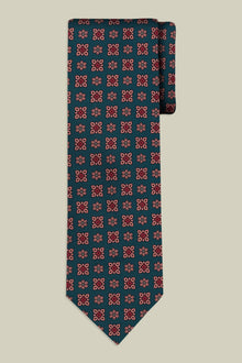 Men's tie with micro floral pattern