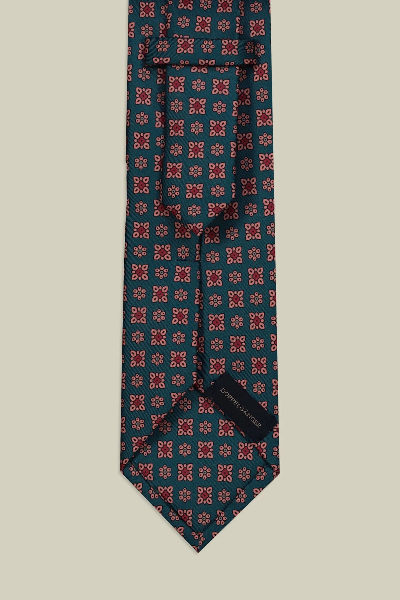 Men's tie with micro floral pattern