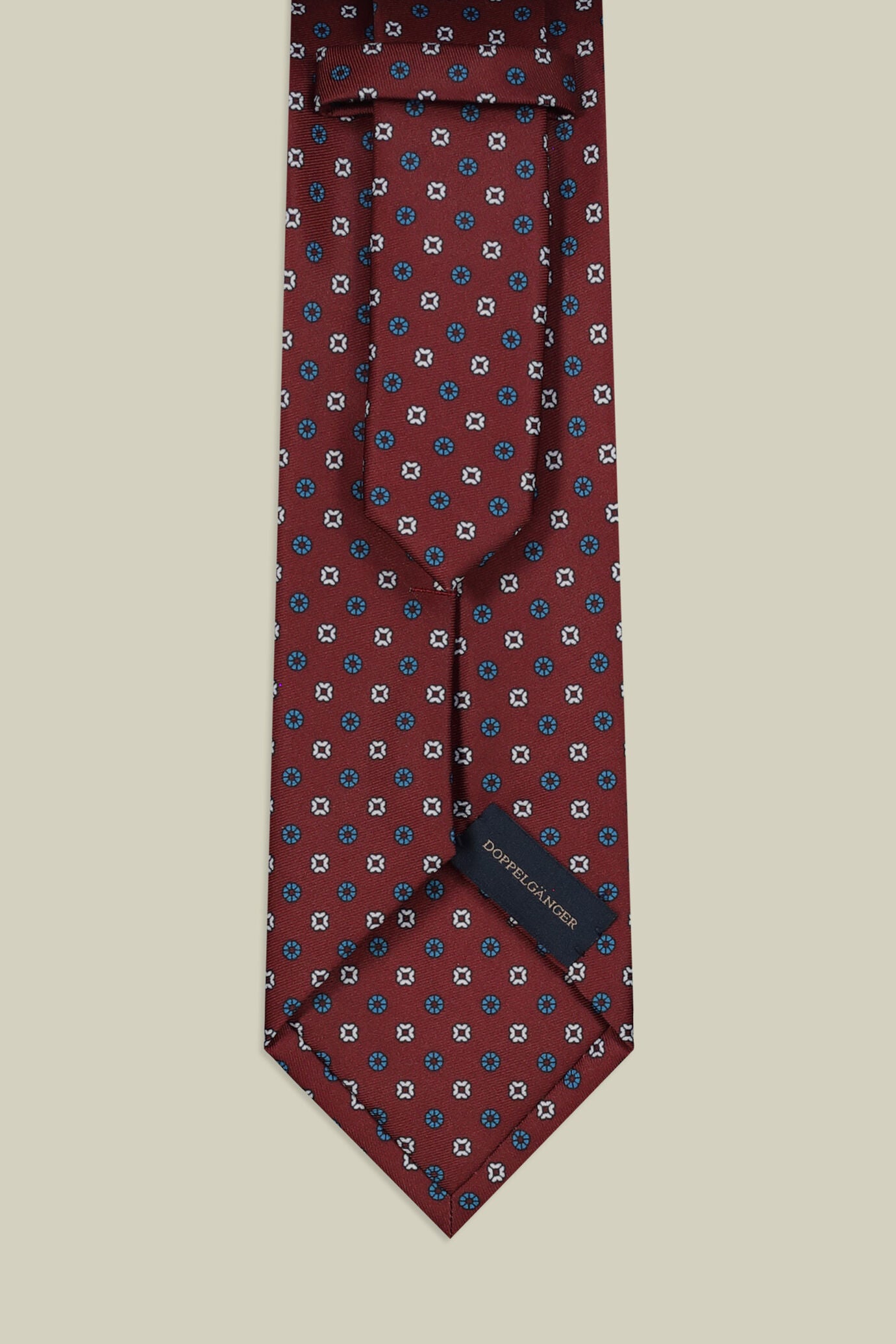 Men's tie with micro floral pattern