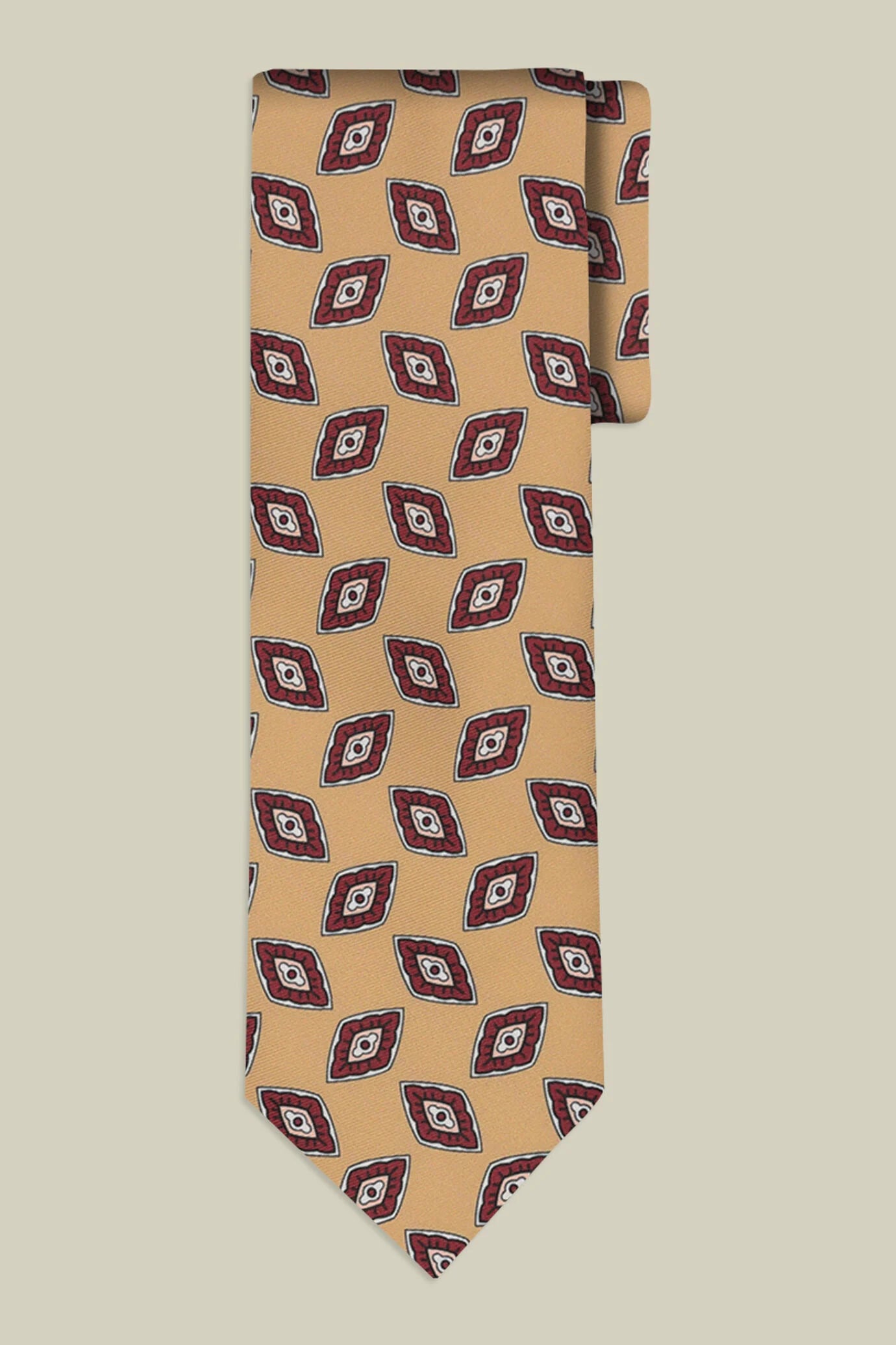 Men's tie with micro geometric pattern