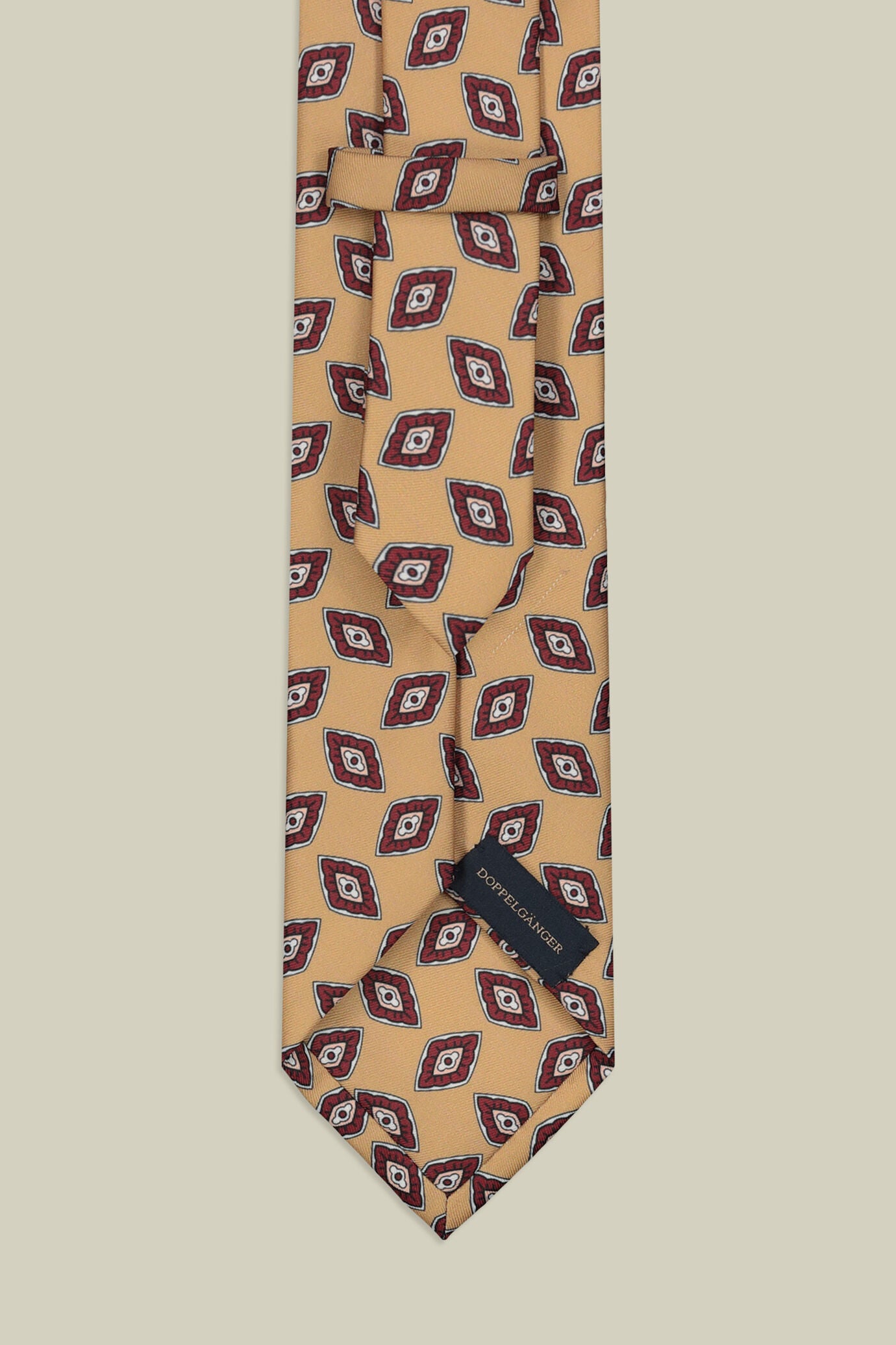 Men's tie with micro geometric pattern