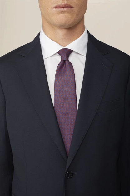 Men's tie with diamond print
