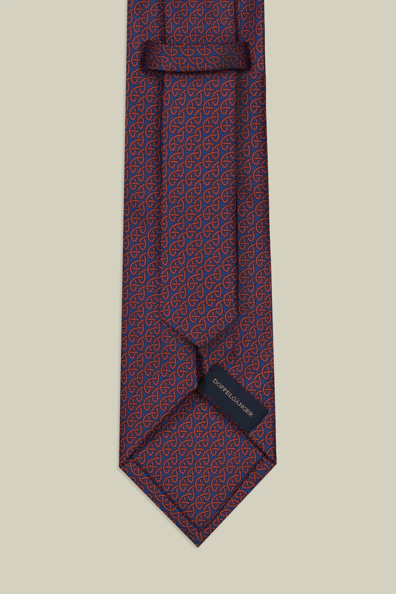 Men's tie with diamond print