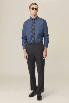 Men's 100% cotton slim fit denim shirt