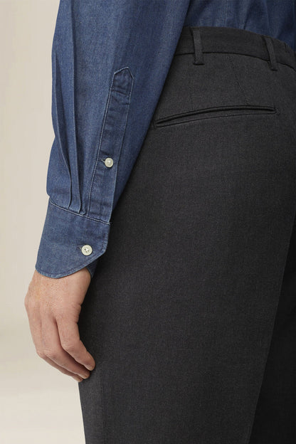 Men's 100% cotton slim fit denim shirt