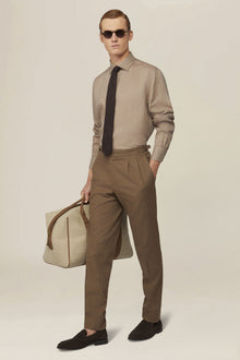 Men's 100% Linen Button-Down Shirt, Off-White