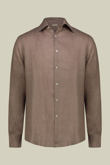 Men's 100% Linen Button-Down Shirt