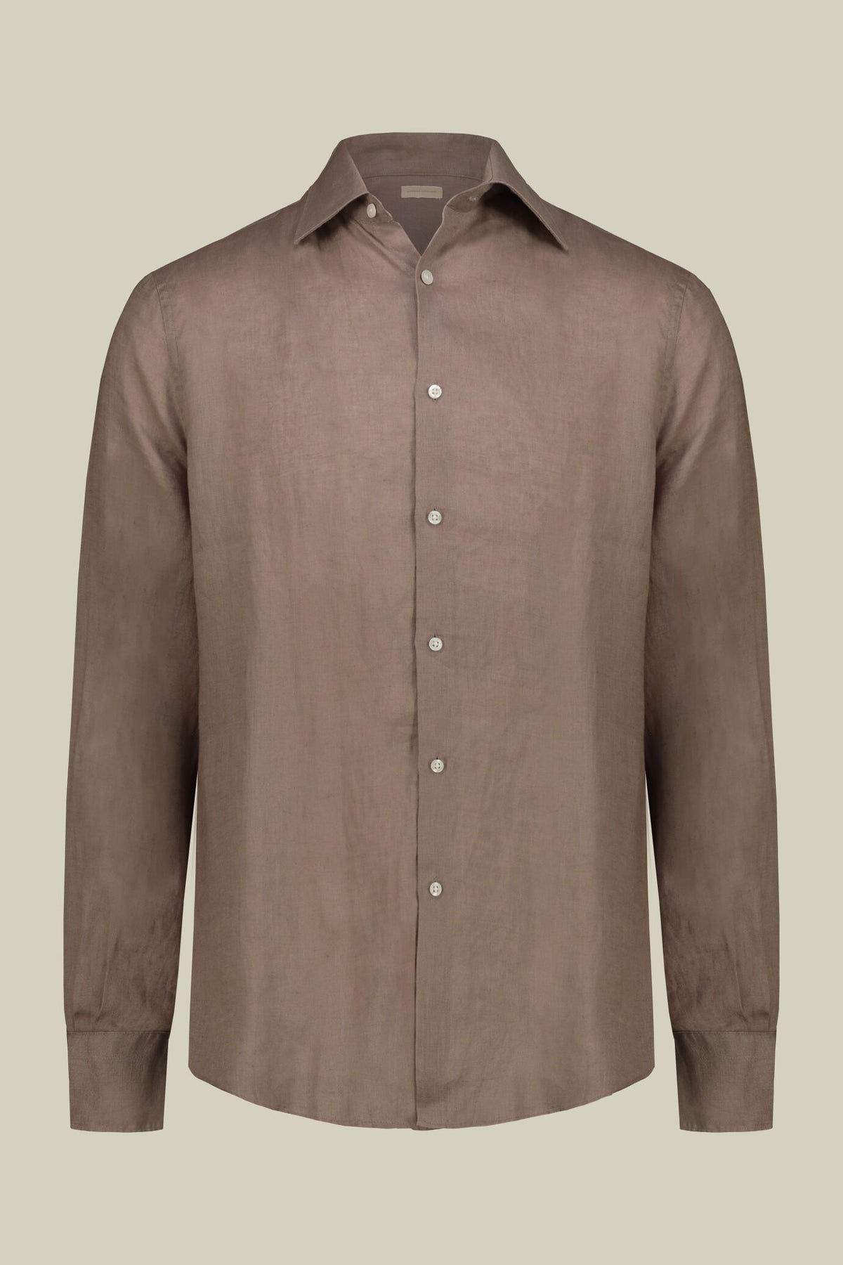 Men's 100% Linen Button-Down Shirt