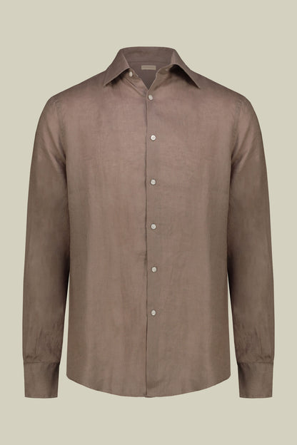 Men's 100% Linen Button-Down Shirt