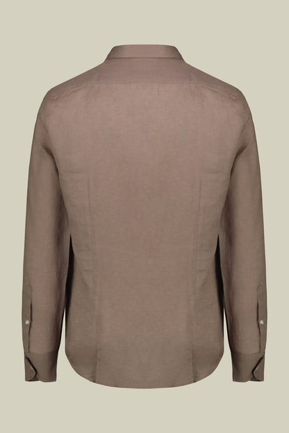 Men's 100% Linen Button-Down Shirt