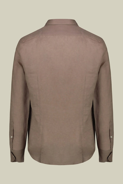Men's 100% Linen Button-Down Shirt, Off-White
