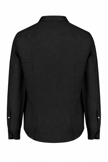 Men's 100% Linen Button-Down Shirt