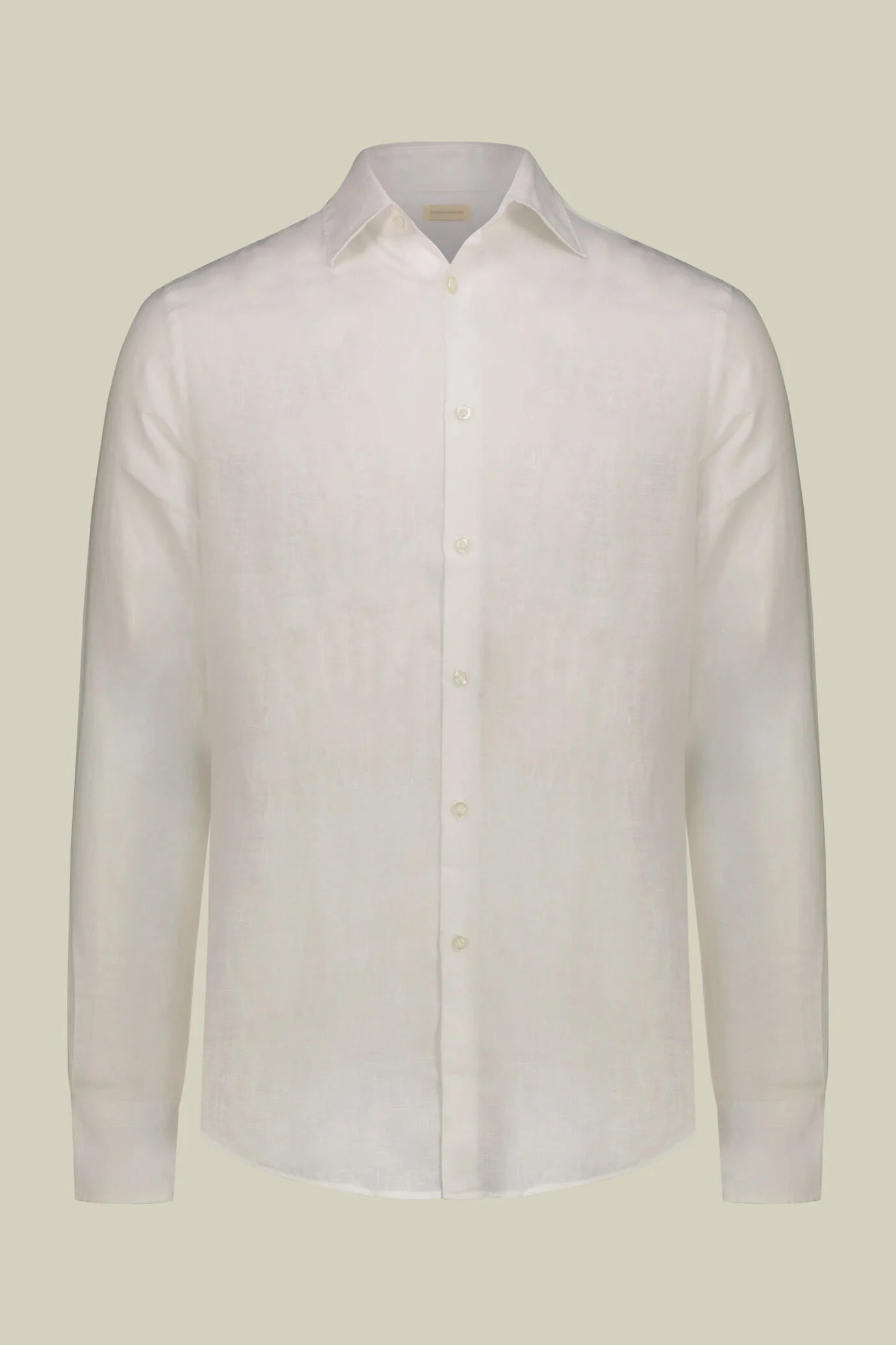 Men's 100% Linen Button-Down Shirt, Off-White