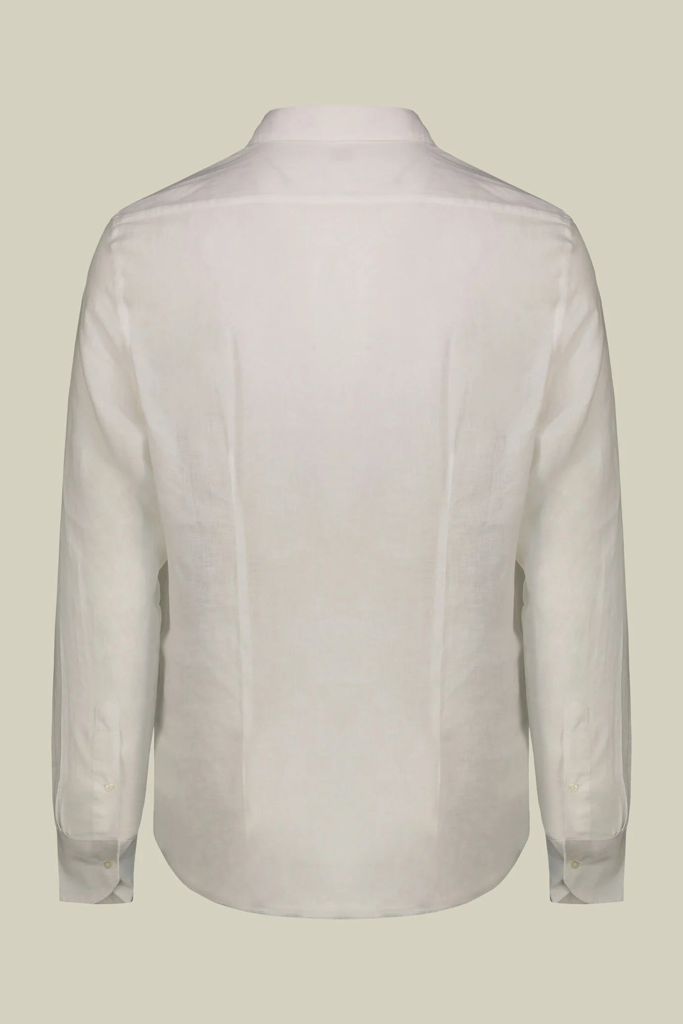 Men's 100% Linen Button-Down Shirt, Off-White