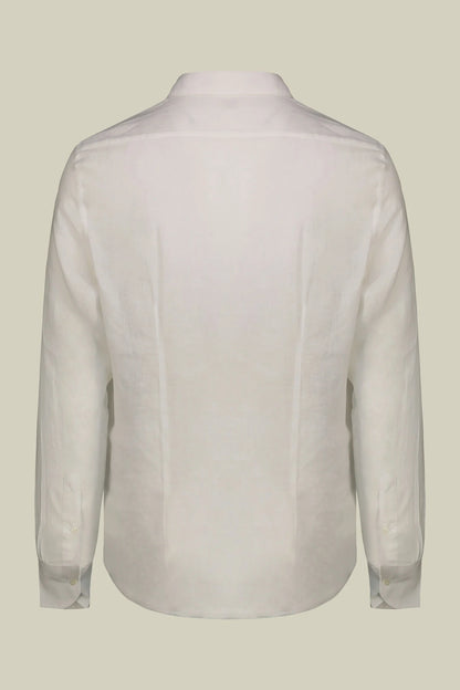 Men's 100% Linen Button-Down Shirt, Off-White
