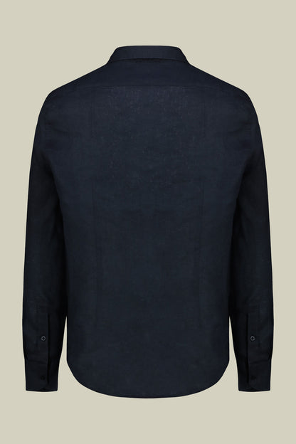 Men's 100% Linen Button-Down Shirt, Off-White