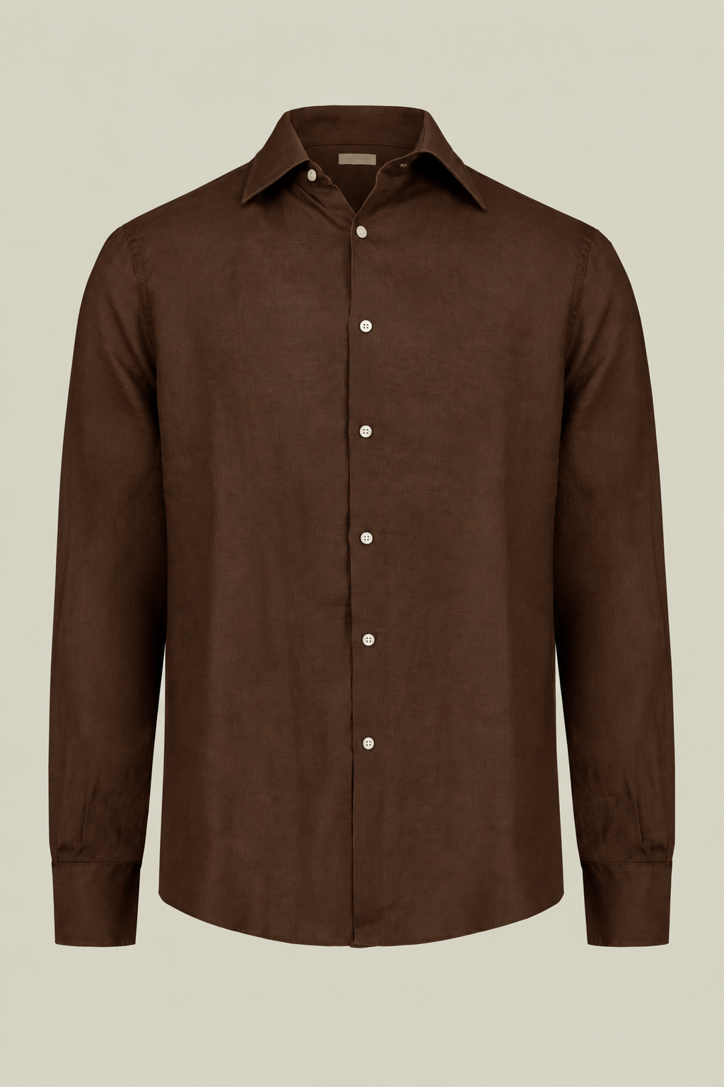 Men's 100% Linen Button-Down Shirt