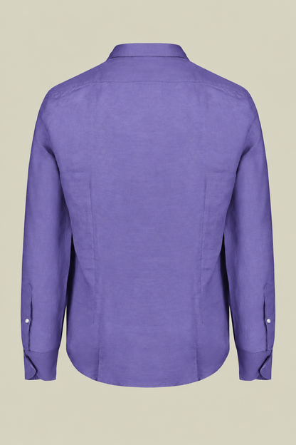 Men's 100% Linen Button-Down Shirt