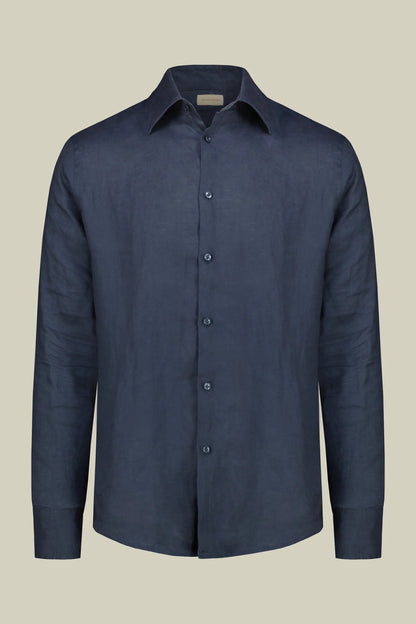 Men's 100% Linen Button-Down Shirt, Off-White