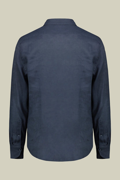 Men's 100% Linen Button-Down Shirt, Off-White