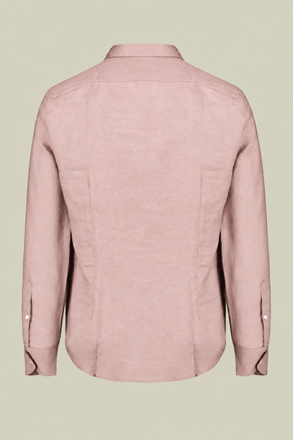 Men's 100% Linen Button-Down Shirt