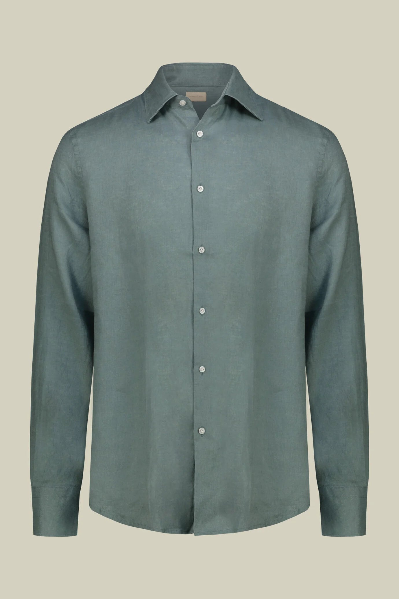 Men's 100% Linen Button-Down Shirt, Off-White