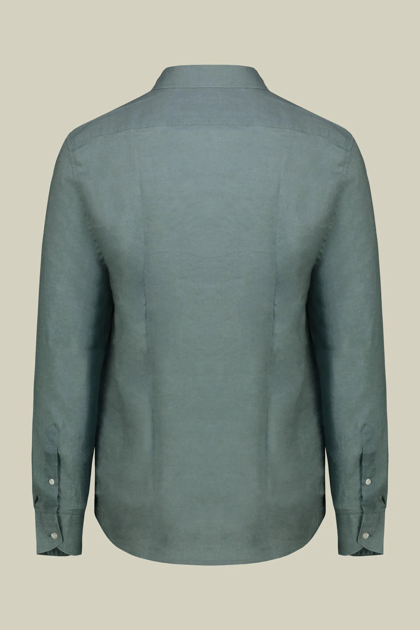 Men's 100% Linen Button-Down Shirt, Off-White