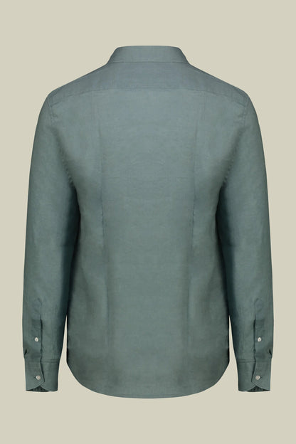 Men's 100% Linen Button-Down Shirt, Off-White