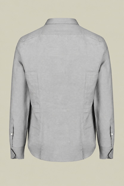 Men's 100% Linen Button-Down Shirt