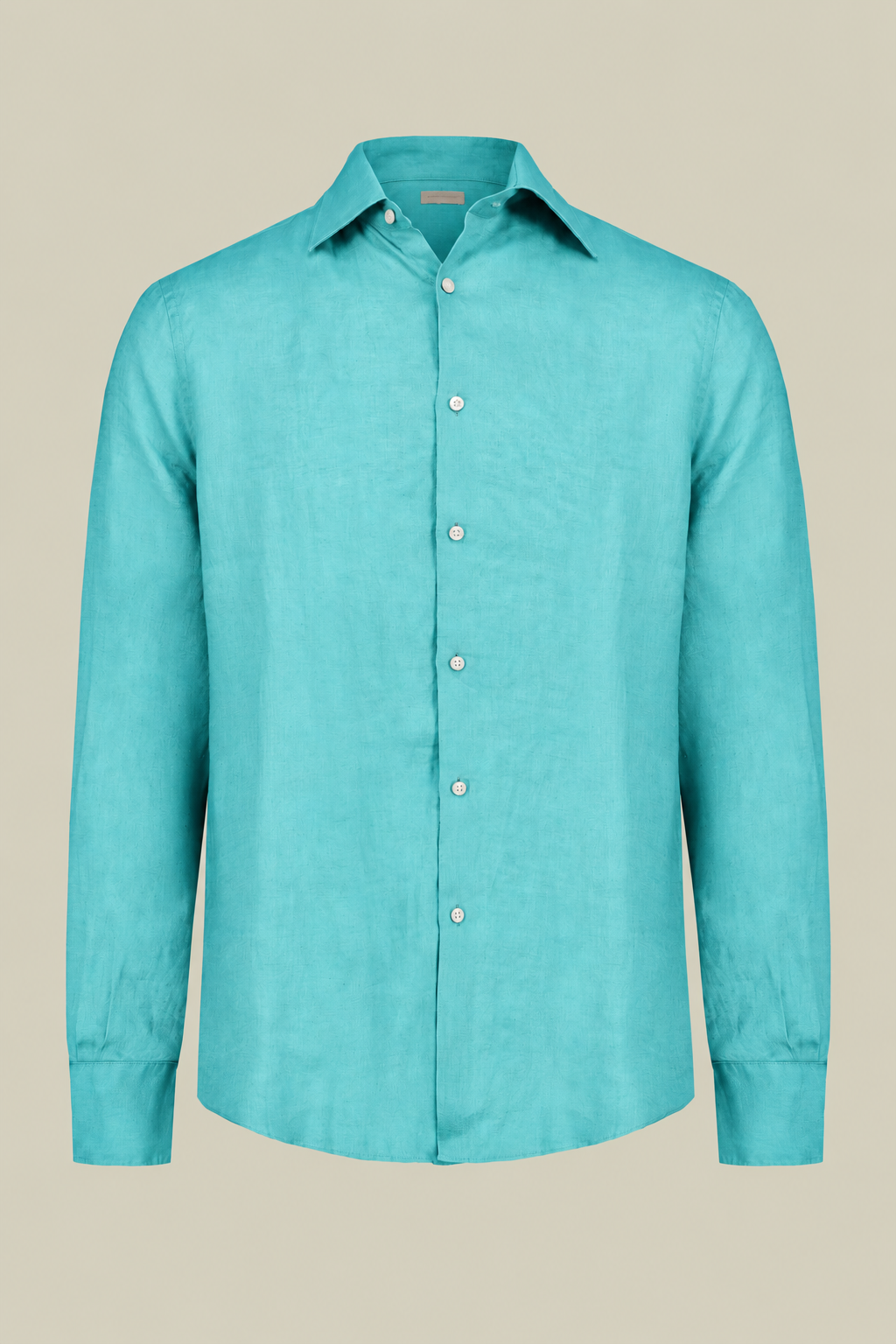 Men's 100% Linen Button-Down Shirt