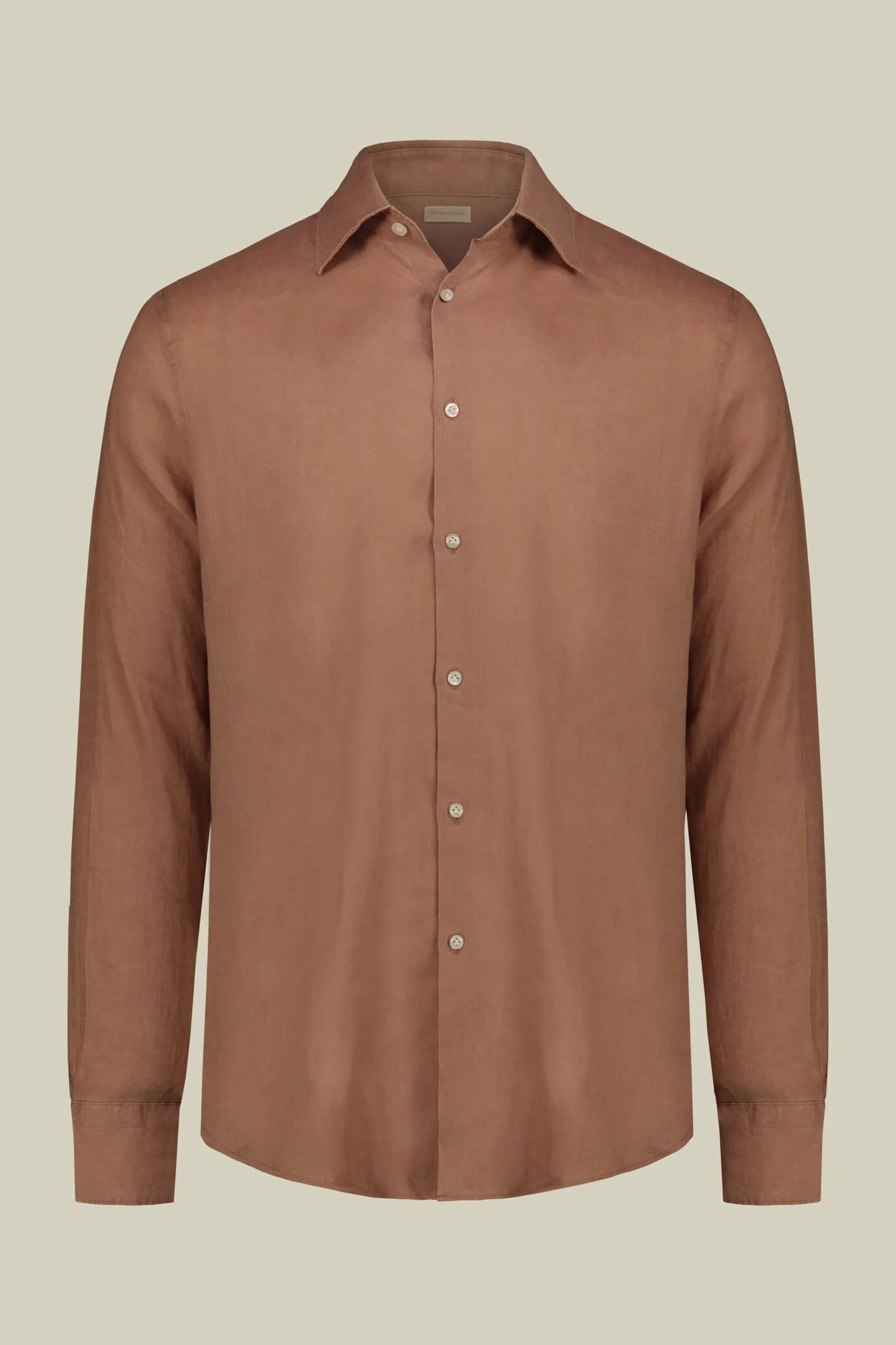 Men's 100% Linen Button-Down Shirt, Off-White