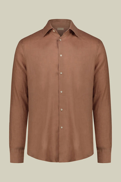 Men's 100% Linen Button-Down Shirt, Off-White