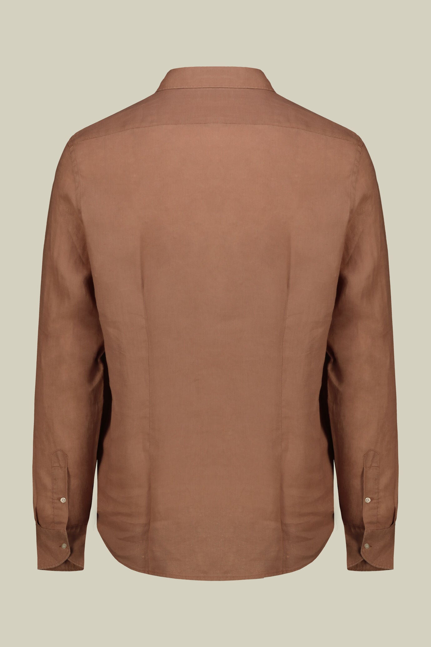 Men's 100% Linen Button-Down Shirt, Off-White