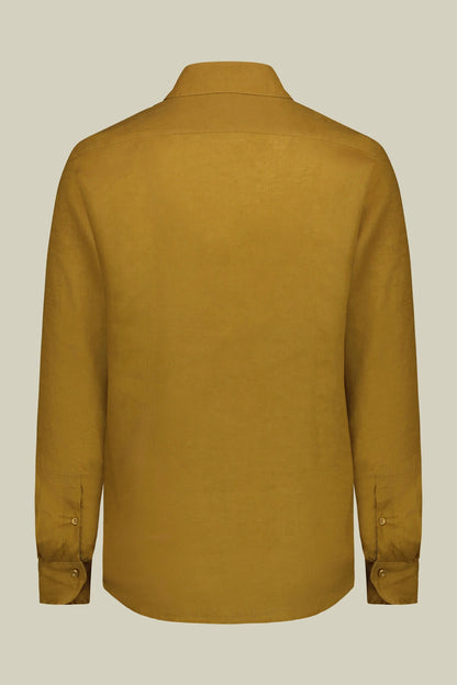 Men's casual shirt with french collar, 100% linen