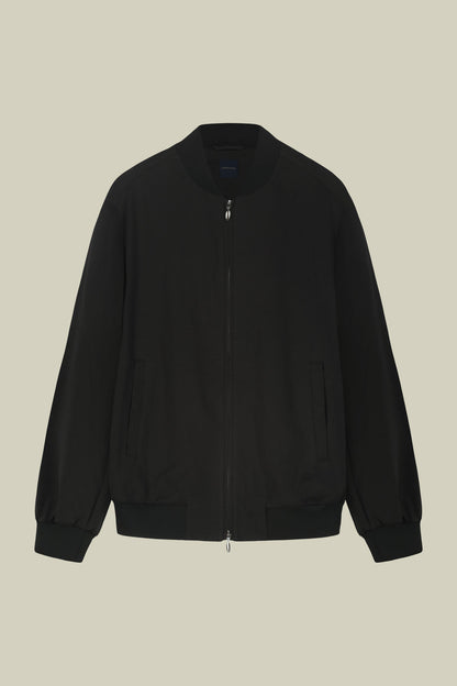 Men's bomber jacket in unlined jersey