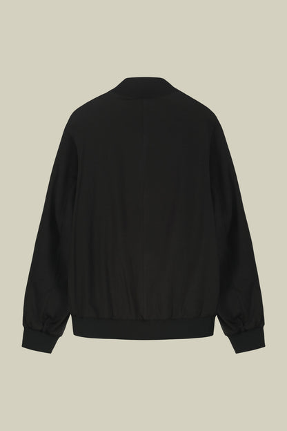 Men's bomber jacket in unlined jersey