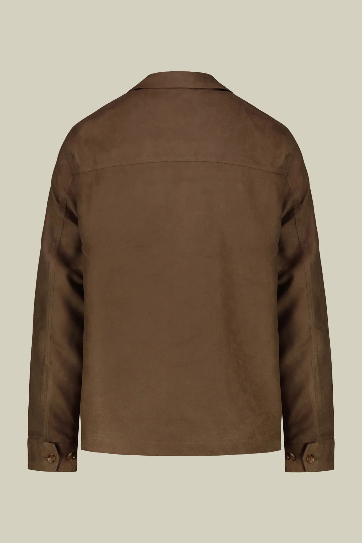 Men's unlined regular fit suede-effect shaket jacket