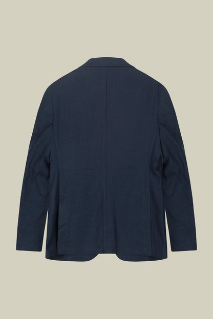 Single-breasted jacket with peak lapel, semi-lined