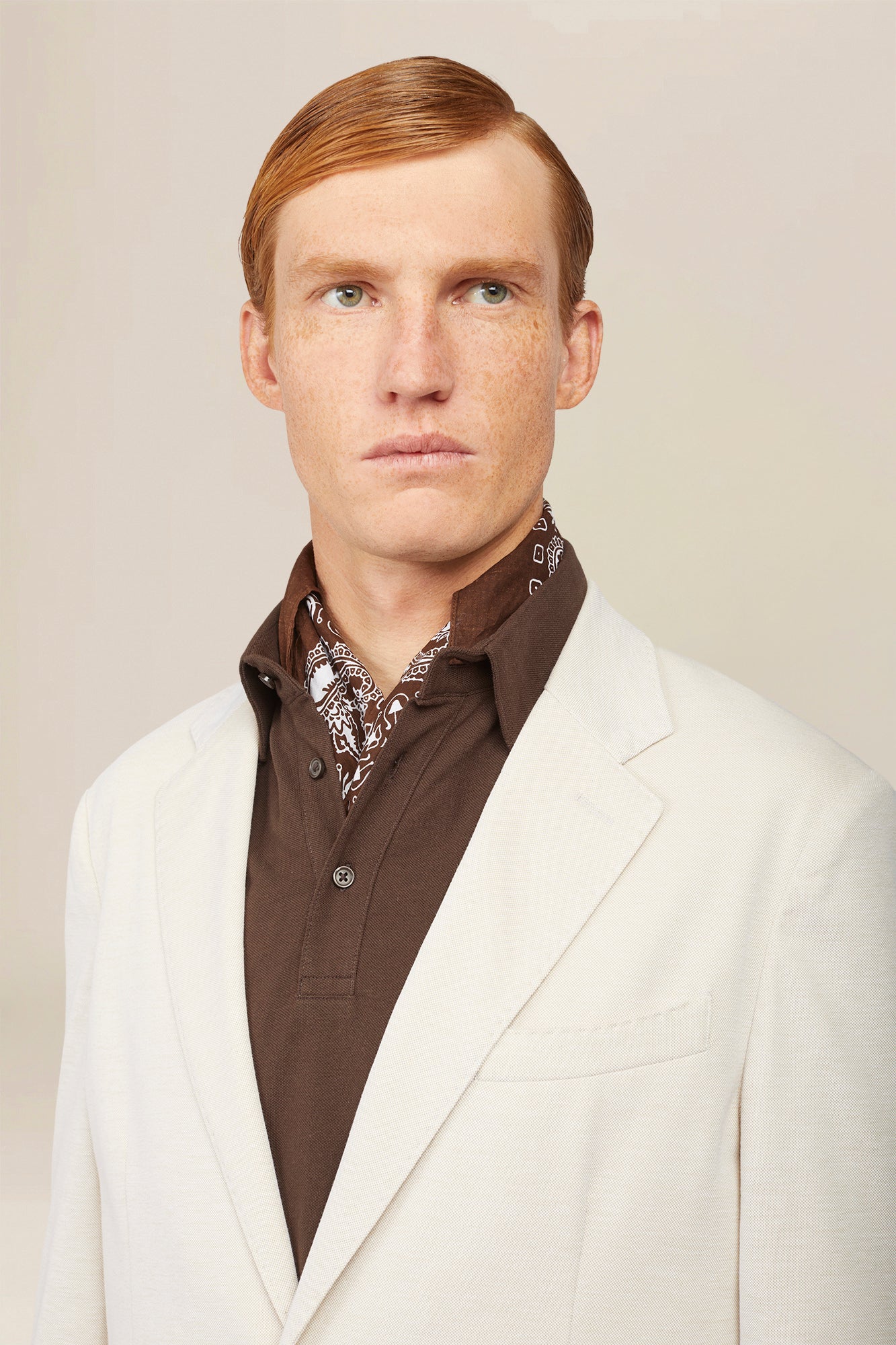 Men's single-breasted, unlined, regular fit jacket