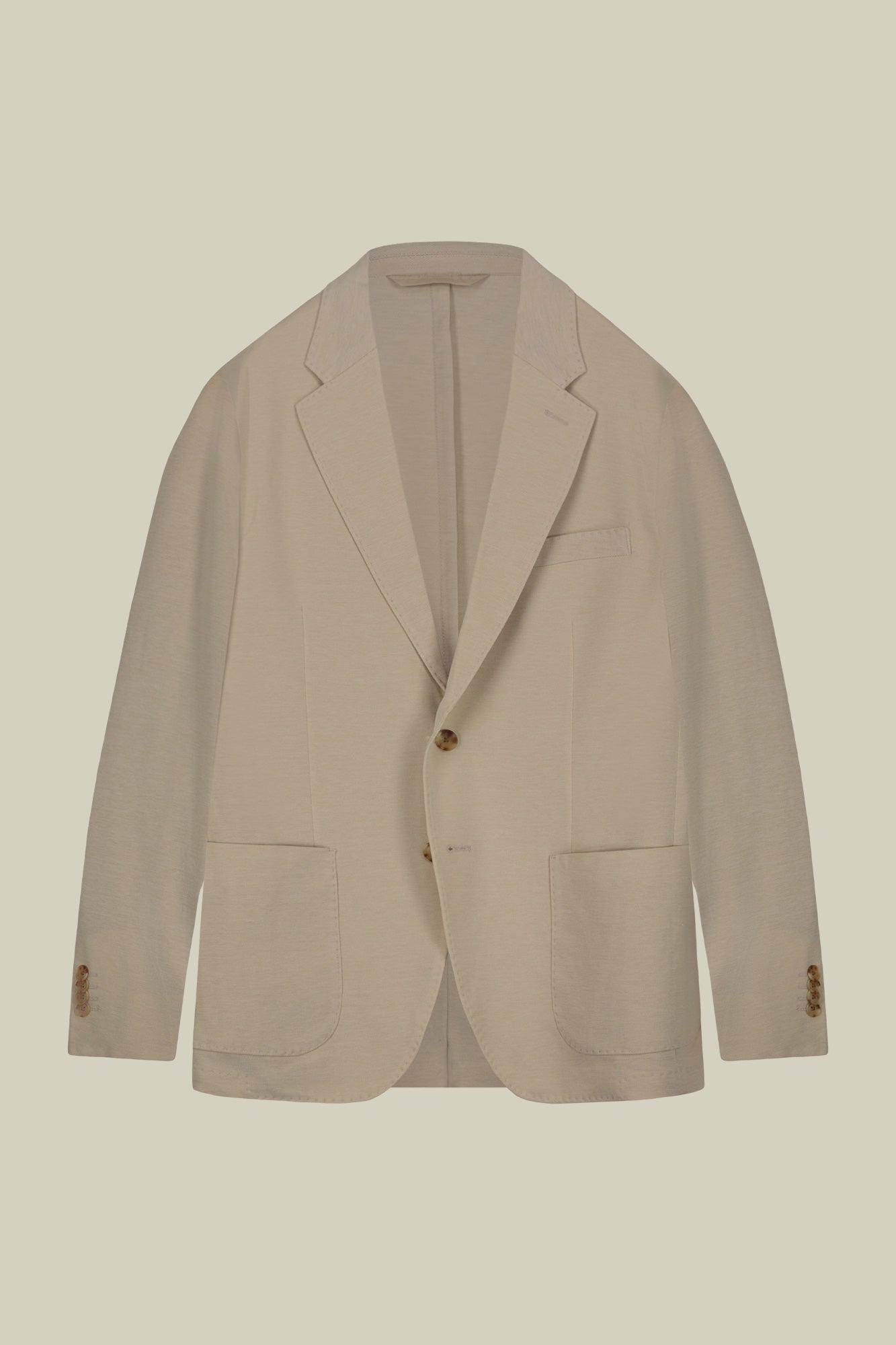 Men's single-breasted, unlined, regular fit jacket