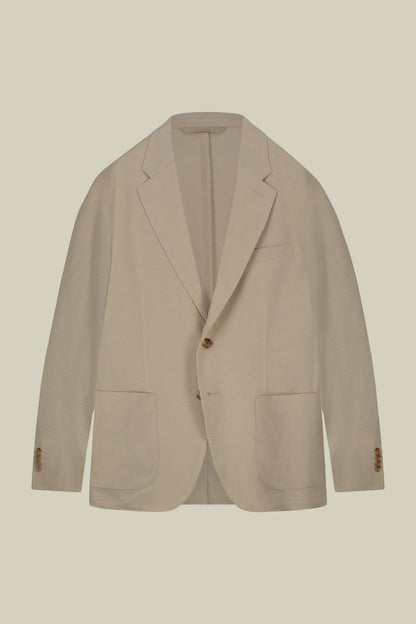 Men's single-breasted, unlined, regular fit jacket